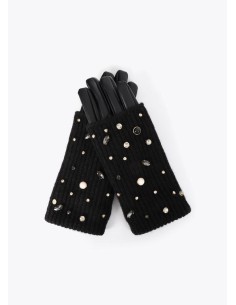 GUANTES-NEGROS-PERLAS-CRISTALES-PUNTO-ECO-CUERO-LOLA-CASADEMUNT 2