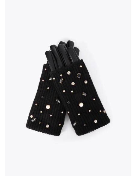 GUANTES-NEGROS-PERLAS-CRISTALES-PUNTO-ECO-CUERO-LOLA-CASADEMUNT