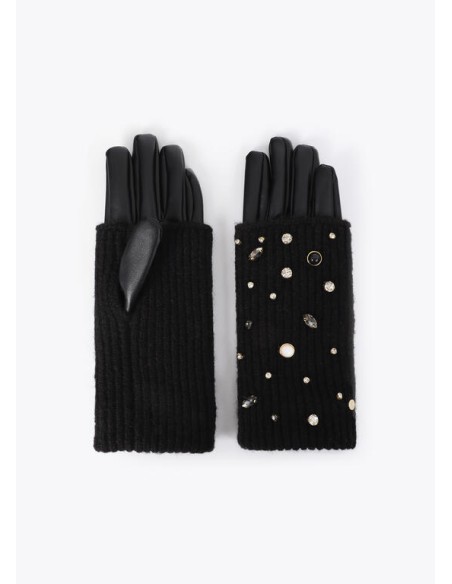 GUANTES-NEGROS-PERLAS-CRISTALES-PUNTO-ECO-CUERO-LOLA-CASADEMUNT