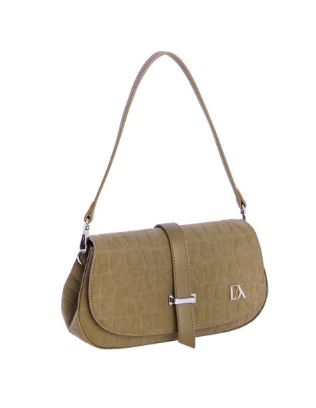 BOLSO-BANDOLERA-KAKI-ANTELINA-ASA-HOMBRO-ASA-BANDOLERA-SOLAPA-DOBLE-COMPARTIMENTO-DON-ALGODÓN