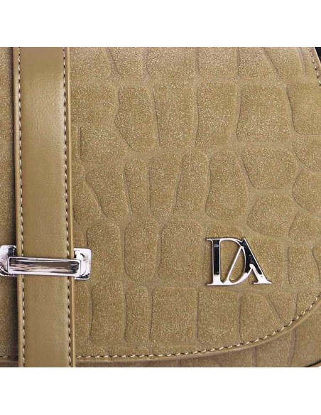 BOLSO-BANDOLERA-KAKI-ANTELINA-ASA-HOMBRO-ASA-BANDOLERA-SOLAPA-DOBLE-COMPARTIMENTO-DON-ALGODÓN