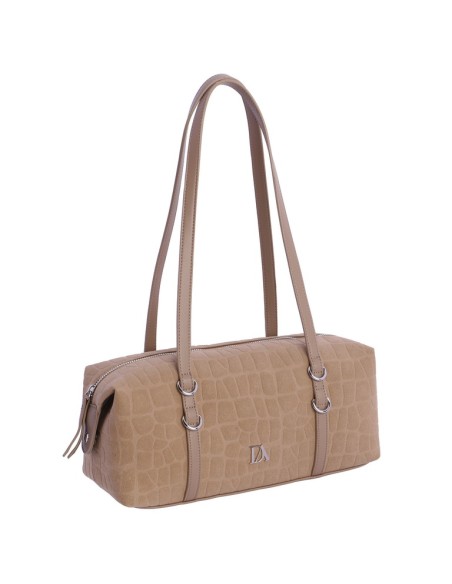BOLSO-BAGUETTE-BEIGE-ASAS-HOMBRO-ADELFA-CIERRE-CREMALLERA-DON-ALGODÓN