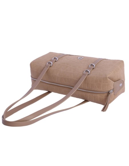 BOLSO-BAGUETTE-BEIGE-ASAS-HOMBRO-ADELFA-CIERRE-CREMALLERA-DON-ALGODÓN