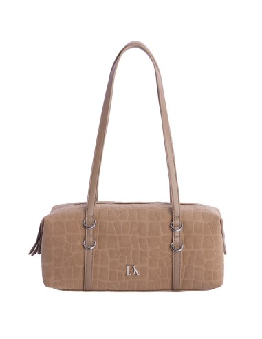 BOLSO-BAGUETTE-BEIGE-ASAS-HOMBRO-ADELFA-CIERRE-CREMALLERA-DON-ALGODÓN