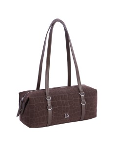 BOLSO-BAGUETTE-MARRÓN-ASAS-HOMBRO-ADELFA-CIERRE-CREMALLERA-DON-ALGODÓN 2