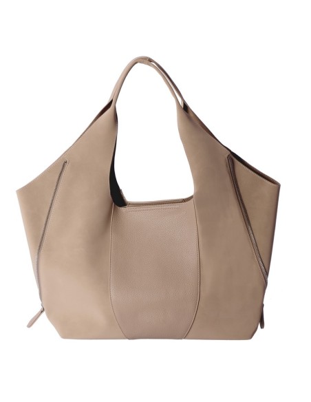 BOLSO HOMBRO BEIGE AZUCENA DON ALGODÓN