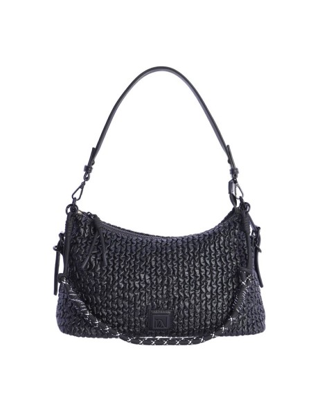 BOLSO-NEGROASA-HOMBRO-ASA-CORDÓN-TEXTURIZADO-COMPARTIMENTO-TRASERI-JARA-DON-ALGODÓN