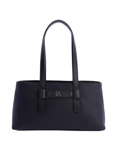 BOLSO-NEGRO-BAGUETTE-TRENZADO-COMPARTIMENTO-TRASERO-NERINE-DON-ALGODÓN
