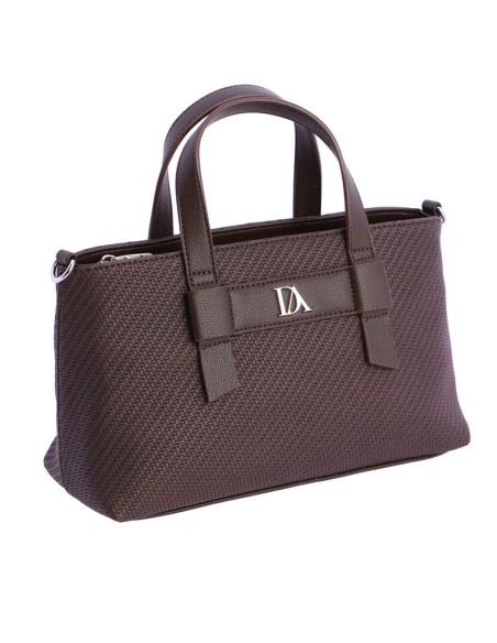 BOLSO-MANO-MARRÓN-COMPARTIMENTO-TRASERO-ASA-BANDOLERA-REGULABLE-ESTRAÍBLE-PETUNIA-DON-ALGODÓN