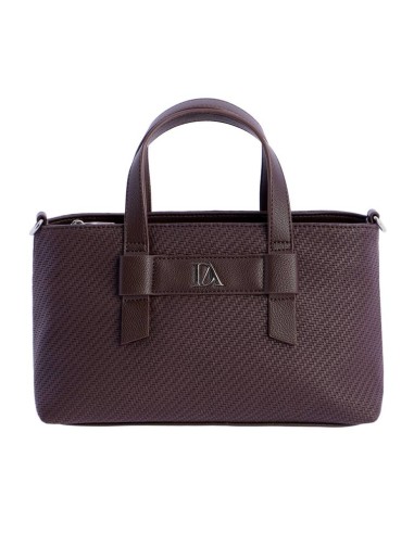 BOLSO-MANO-MARRÓN-COMPARTIMENTO-TRASERO-ASA-BANDOLERA-REGULABLE-ESTRAÍBLE-PETUNIA-DON-ALGODÓN