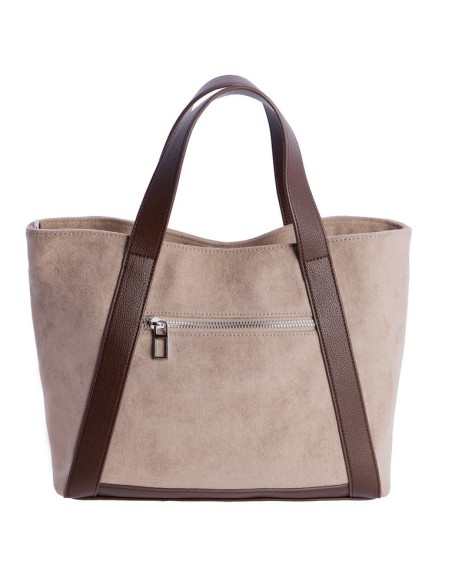 BOLSO-MANO-ANTELINA-TAUPE-CREMALLERA-TRASERA-ASA-BANDOLERA-REGULABLE-MUSA-DON-ALGODÓN