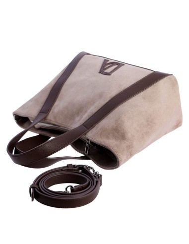BOLSO-MANO-ANTELINA-TAUPE-CREMALLERA-TRASERA-ASA-BANDOLERA-REGULABLE-MUSA-DON-ALGODÓN