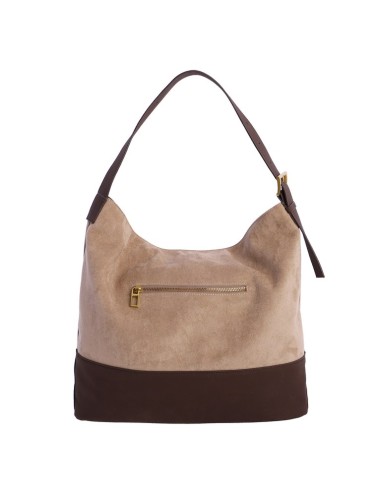 BOLSO-ASA-MANO-ANTELINA-TAUPE-MARRÓN-COMPARTIMENTO-TRASERO-BAILEY-DON-ALGODÓN