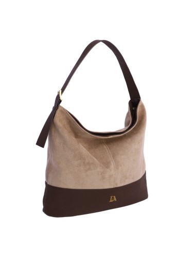 BOLSO-ASA-MANO-ANTELINA-TAUPE-MARRÓN-COMPARTIMENTO-TRASERO-BAILEY-DON-ALGODÓN