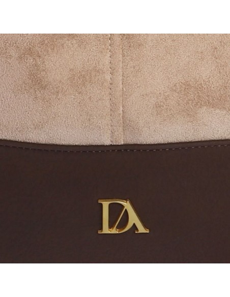 BOLSO ASA HOMBRO TAUPE BAILEY DON ALGODÓN