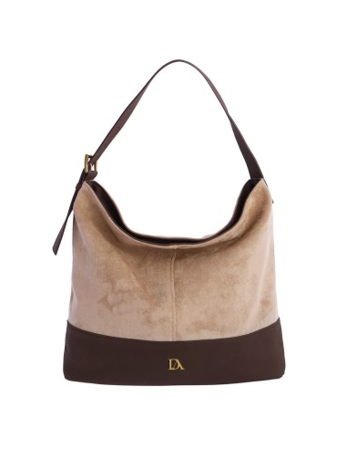 BOLSO-ASA-MANO-ANTELINA-TAUPE-MARRÓN-COMPARTIMENTO-TRASERO-BAILEY-DON-ALGODÓN
