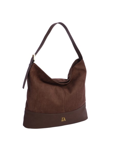 BOLSO-ASA-MANO-ANTELINA-MARRÓN-COMPARTIMENTO-TRASERO-BAILEY-DON-ALGODÓN