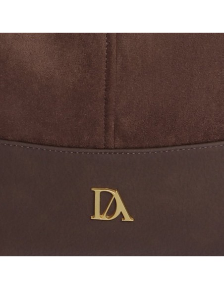 BOLSO-ASA-MANO-ANTELINA-MARRÓN-COMPARTIMENTO-TRASERO-BAILEY-DON-ALGODÓN
