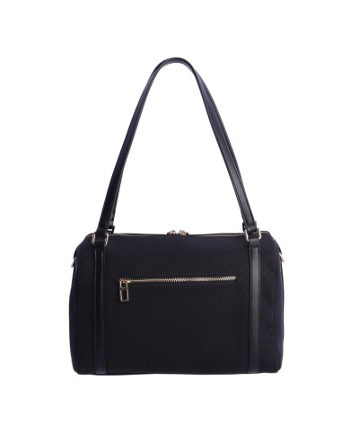 SHOPPER-NEGRO-TRENZADO-ASAS-HOMBRO-ASA-BANDOLERA-COMPARTIMENTO-TRASERO-RIO-DON-ALGODÓN