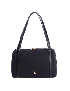 SHOPPER-NEGRO-TRENZADO-ASAS-HOMBRO-ASA-BANDOLERA-COMPARTIMENTO-TRASERO-RIO-DON-ALGODÓN