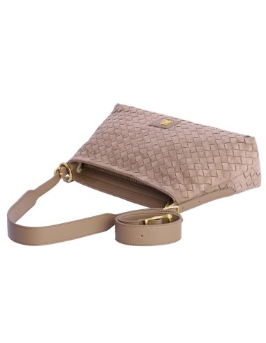 BOLSO-HOMBRO-TAUPE-TRENZADO-ANTELINA.HONEY-DON-ALGODÓN