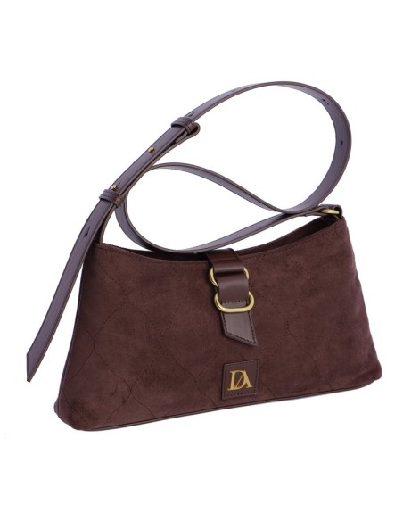 BANDOLERA-MARRÓN-ANTELINA-CIERRE-FRONTAL-ASA-BANDOLERA-REGULABLE-LOGO-FRONTAL-SUTTI-DON-ALGODÓN
