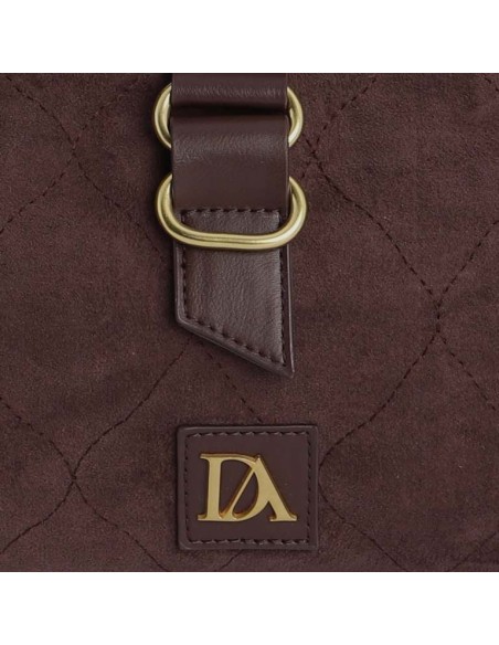 BANDOLERA-MARRÓN-ANTELINA-CIERRE-FRONTAL-ASA-BANDOLERA-REGULABLE-LOGO-FRONTAL-SUTTI-DON-ALGODÓN
