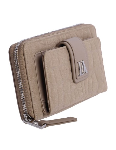 CARTERA-BEIGE-DOS-COMPARTIMENTOS-CREMALLERA-FRONTAL-ALTEA-DON-ALGODÓN