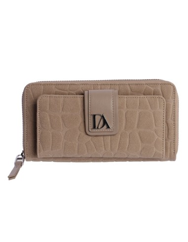 CARTERA-BEIGE-DOS-COMPARTIMENTOS-CREMALLERA-FRONTAL-ALTEA-DON-ALGODÓN