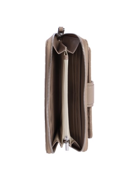 CARTERA-BEIGE-DOS-COMPARTIMENTOS-CREMALLERA-FRONTAL-ALTEA-DON-ALGODÓN