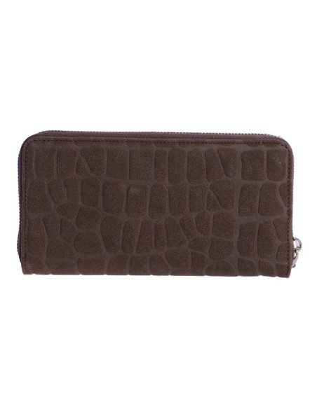 CARTERA-MARRÓN-DOS-COMPARTIMENTOS-CREMALLERA-FRONTAL-ALTEA-DON-ALGODÓN