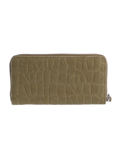 CARTERA-KAKI-DOS-COMPARTIMENTOS-CREMALLERA-FRONTAL-ALTEA-DON-ALGODÓN