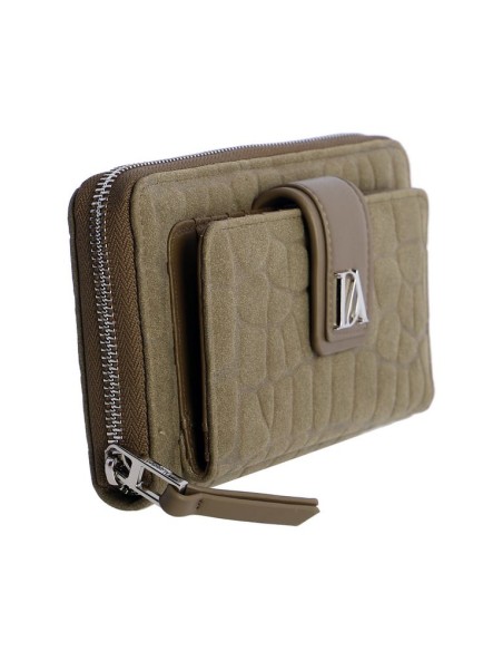 CARTERA-KAKI-DOS-COMPARTIMENTOS-CREMALLERA-FRONTAL-ALTEA-DON-ALGODÓN