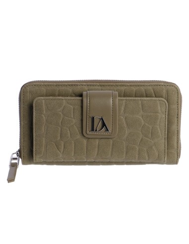 CARTERA-KAKI-DOS-COMPARTIMENTOS-CREMALLERA-FRONTAL-ALTEA-DON-ALGODÓN