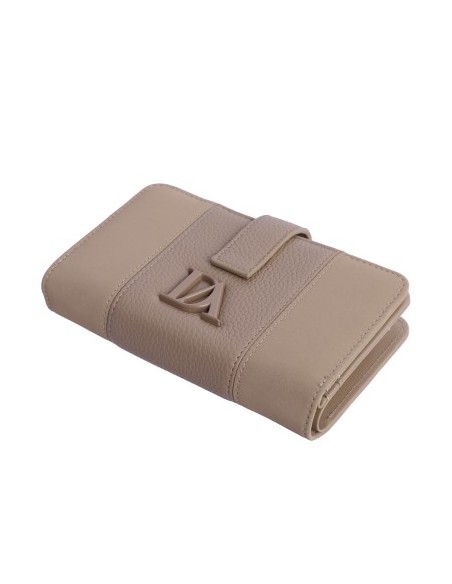 CARTERA-BEIGE-DOBLE-COMPARTIMENTO-ASTER-DON-ALGODÓN