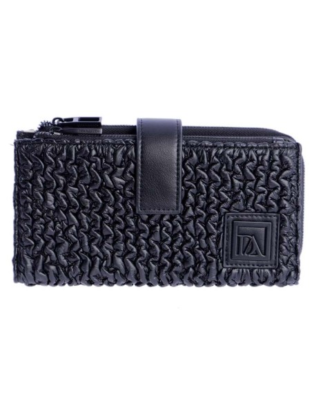 CARTERA-NEGRO-TEXTURIZADO-METALIZADO-JAZMÍN-DON-ALGODÓN