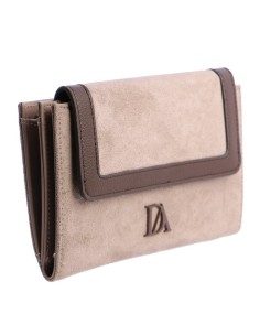 BILLETERO-ANTELINA-TAUPE-DOBLE-COMPARTIMENTO-KATA-DON-ALGODÓN 2