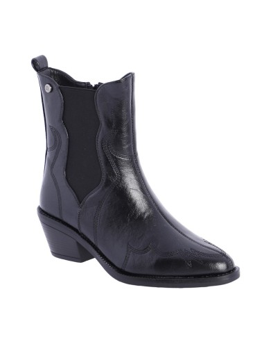 BOTINES-COWBOY-NEGROS-BORDADOS-ELÁSTICO-DON-ALGODÓN