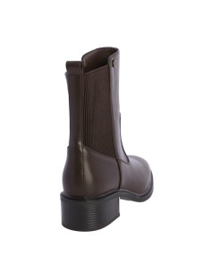 BOTINES-MARRÓN-OSCURO-ELÁSTICO-LATERAL-CREMALLERA-DON-ALGODÓN 2