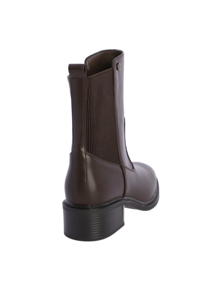 BOTINES-MARRÓN-OSCURO-ELÁSTICO-LATERAL-CREMALLERA-DON-ALGODÓN