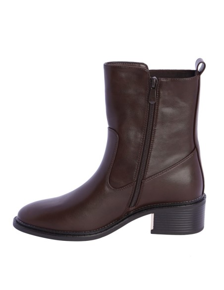 BOTINES-MARRÓN-OSCURO-ELÁSTICO-LATERAL-CREMALLERA-DON-ALGODÓN