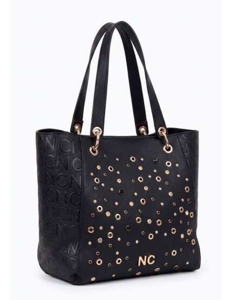 BOLSO-TOTE-CRISTALES-STRASS-ASAS-HOMBRO-NECESER-INTERIOR-NOCO-COMPLEMENTOS