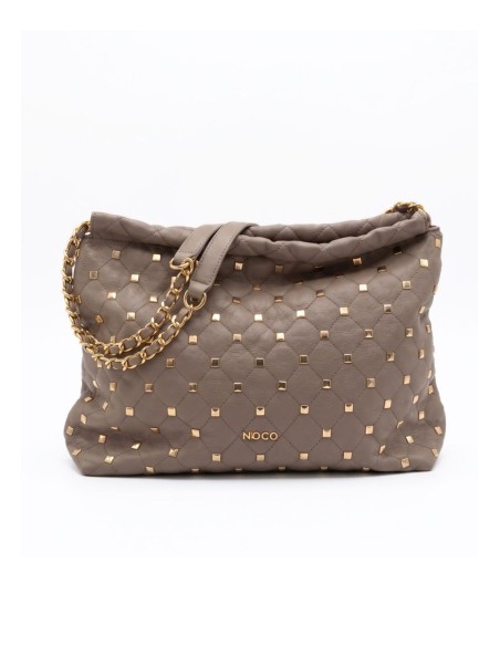 BOLSO-SACO-PESPUNTES-ROMBOS-TACHUELAS-CUADRADAS-DORADOS-ASAS-COMBINADAS-NOCO-COMPLEMENTOS