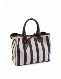 BOLSO-TOTEKNIT-RAYAS-AZULES-VERTICALES-ASAS-MANO-ASA-BANDOLERA-REGULABLE-CIERRE-PRESIÓN-NOCO-COMPLEMENTOS 2