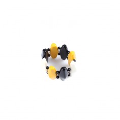 PULSERA-ELÁSTICA-TRICOLOR-PIEZAS-RESINA-LOLA-CASADEMUNT
