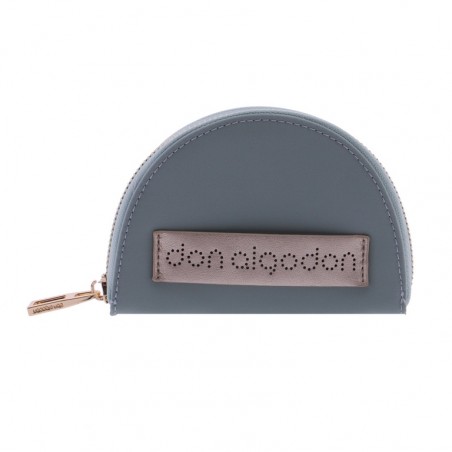 MONEDERO-MEDIA-LUNA -NYLON-MENTA-LOGOTIPO