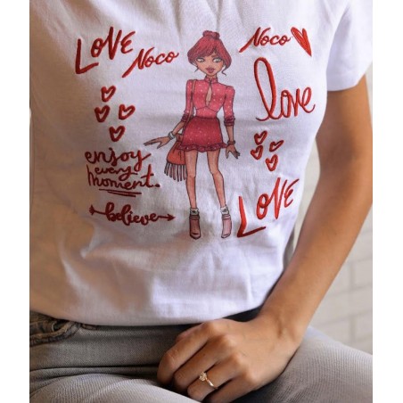 CAMISETA-CHICAS-NEGRA-ROJA-MULTI-NOCO-COMPLEMENTOS