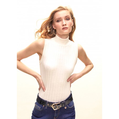 TOP-RIB-CUELLO-PERKINS-CRUDO-SIN-MANGAS-LOLA-CASADEMUNT